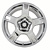 97-99 Corvette 17X8.5, Silver Wheel 