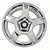 97-99 Corvette 17X9.5, Chrome Wheel