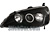 Honda Civic 01-03 Projector Headlights w/Rim 'Black/Clear 