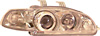 Honda Civic 1992-1995 1 Piece Dual Halo Projector Headlights 