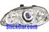 Honda Civic 99-00 Projector Lamp w/Rim 'Chrome/Blue 