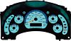 Acura Integra 94-00 Speed glo Gauge face - Manual 