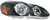 Toyota Corolla 03-04 JDM Style Black Housing Headlights