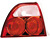 Altezza Euro Tail Lights 94-95 Accord (Jaguar Style All Red)