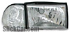 Ford Mustang 87-93 Clear Diamond Headlight Corner Combo
